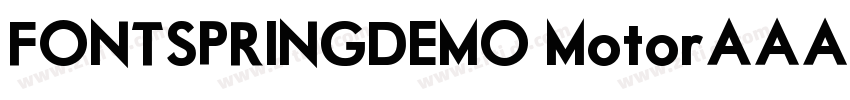 FONTSPRINGDEMO Motor字体转换